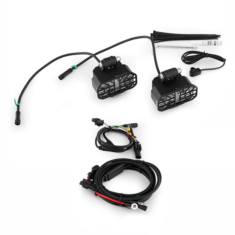 Kit de feux additionnels moto Wunderlich Microflooter 3.0. Blackpines.fr