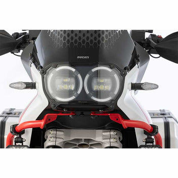 Protection de phare amovible Clear Wunderlich pour Ducati DesertX. Blackpines.fr