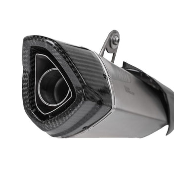 Silencieux en titane avec embout carbone Yard pour Triumph Trident 800 année 2026.
