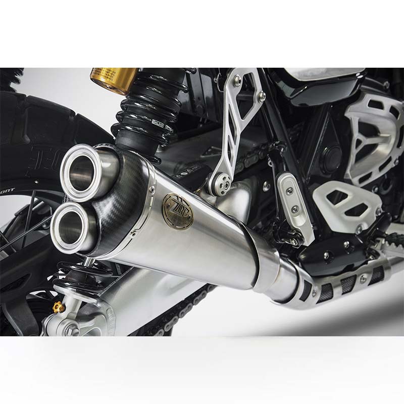 Ligne d'échappement basse Triumph Scrambler 1200 Zard. Blackpines.fr