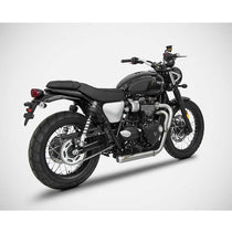 Ligne echappement bas Zard pour Triumph Street Scrambler et Scrambler 900. Blackpines.fr