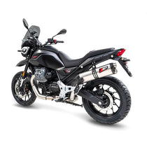 Silencieux inox ou titane satiné Moto Guzzi V85 TT 2025-2026
