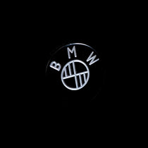 Badge Ex-Motorcycle de capot de selle noir pour BMW R NineT. Blackpines.fr