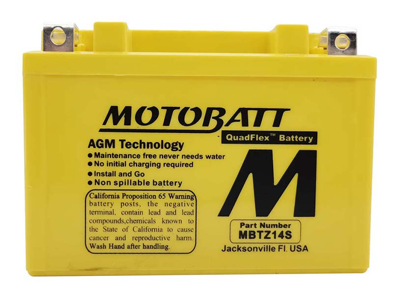 Batterie AGM Motobatt 12 V 11,2 Ah MBTZ14S. Blackpines.fr