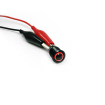Bouton poussoir moto LED rouge de 12 mm Rebelmoto. Blackpines.fr