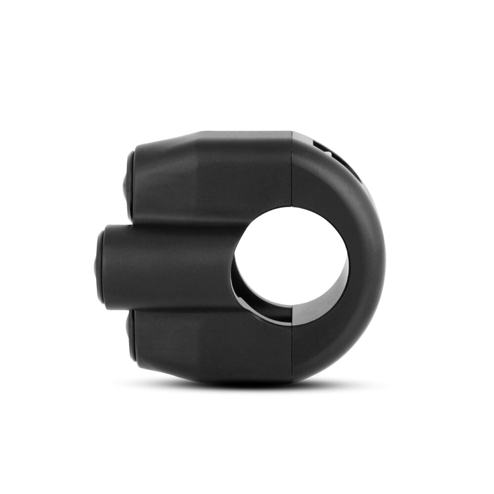 Commodo LED noir avec 3 boutons noirs marque Rebelmoto. Blackpines.fr