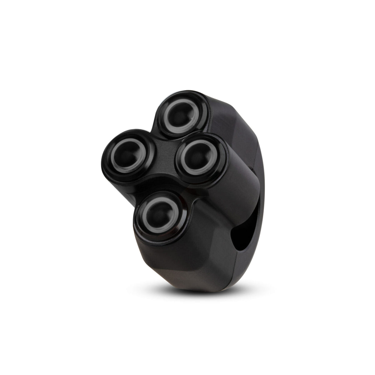 Commodo noir a LED avec 4 boutons noirs de la marque Rebelmoto. Blackpines.fr