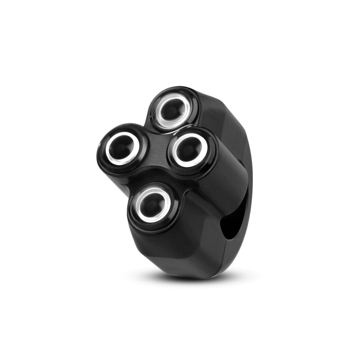 Commodo noir a LED avec 4 boutons noirs de la marque Rebelmoto. Blackpines.fr
