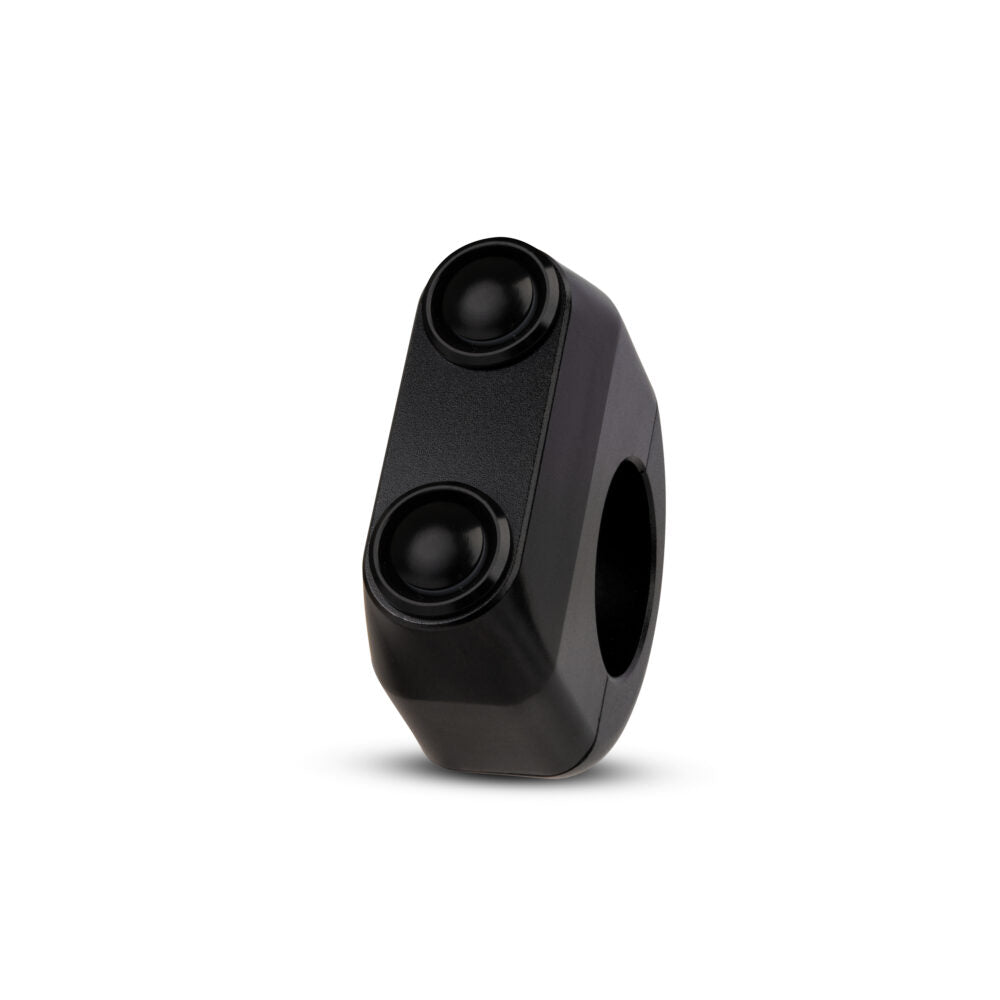 Commodo noir 2 boutons noirs marque Rebelmoto. Blackpines.fr