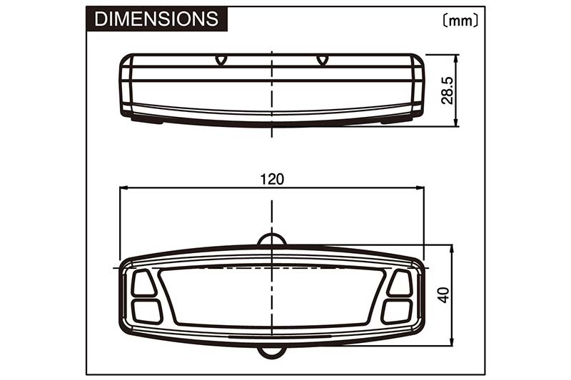 Compteur digital Daytona ASURA dimensions. Blackpines.fr.