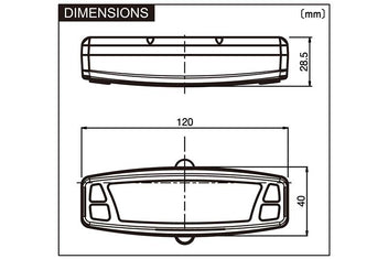 Compteur digital Daytona ASURA dimensions. Blackpines.fr.