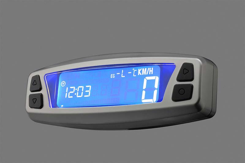 Compteur digital Daytona ASURA silver. Blackpines.fr.