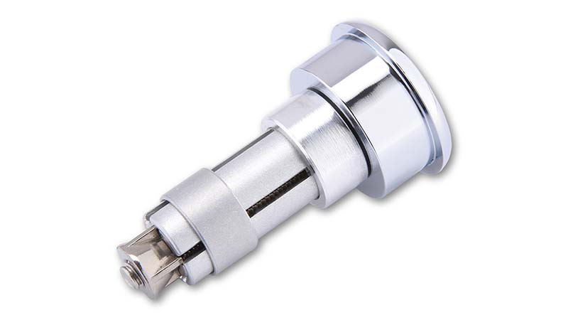 Embout de guidon Highsider chrome. Blackpines.fr