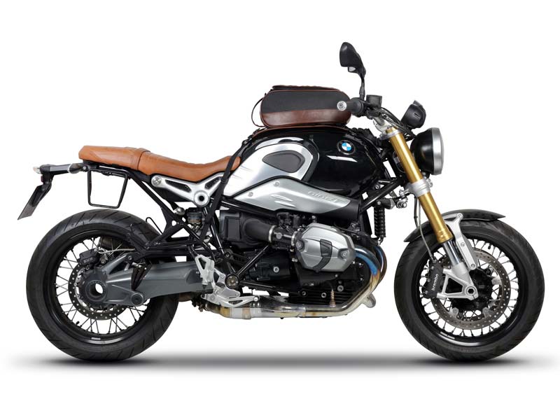 Fixation laterale pour sacoches SHAD sur BMW R nineT. Blackpines.fr