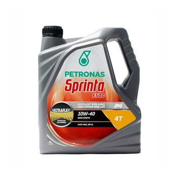 Huile moto semi synthetique Petronas Sprinta F500 10w40 4T 4 litres. Blackpines.fr