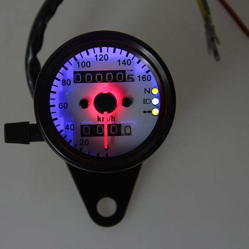 Mini compteur vitesse moto cafe racer. Blackpines.fr