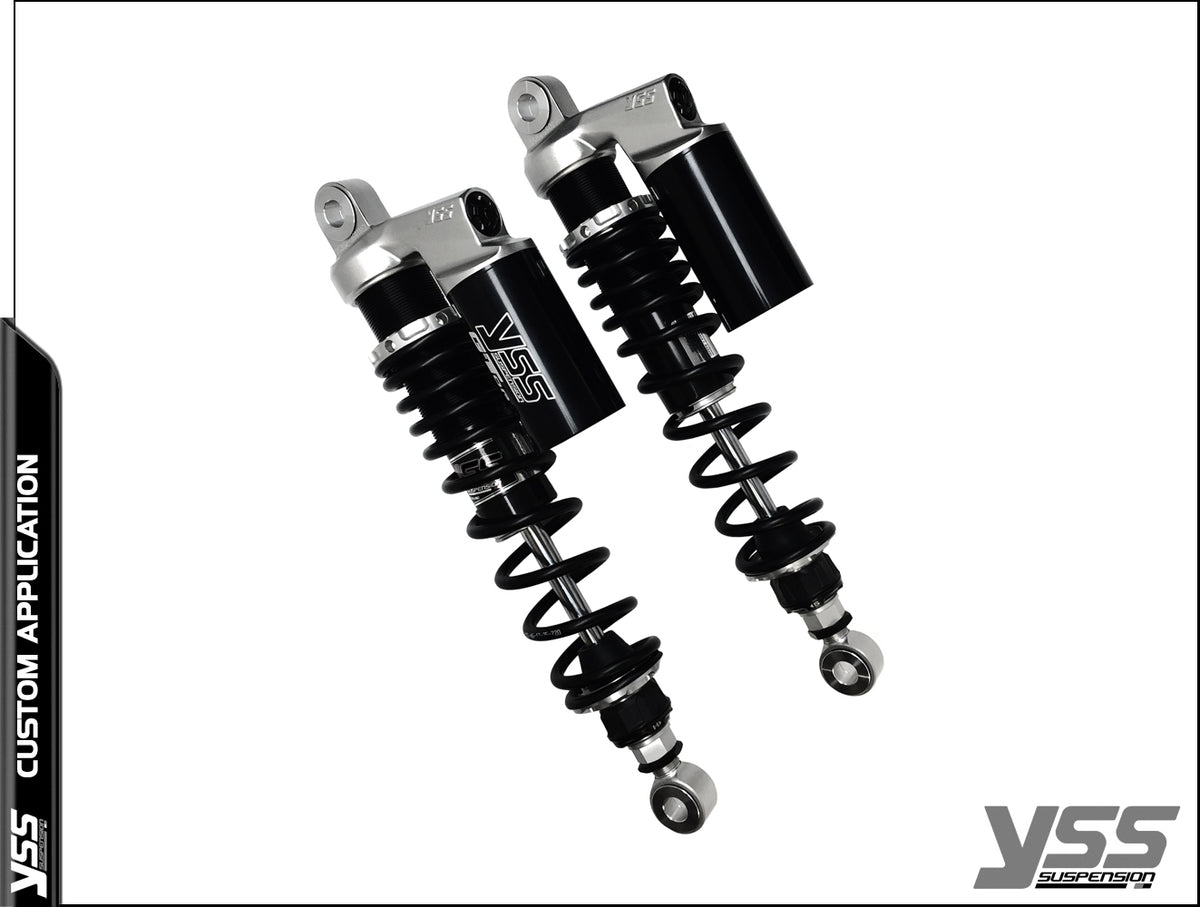 Amortisseur YSS Piggyback RG-MO-362-TRCL Aluminium. Blackpines.fr 