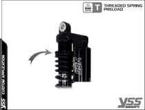 Amortisseur YSS universel Piggyback RG-CB-362-TRCL Full Black. Blackpines.fr