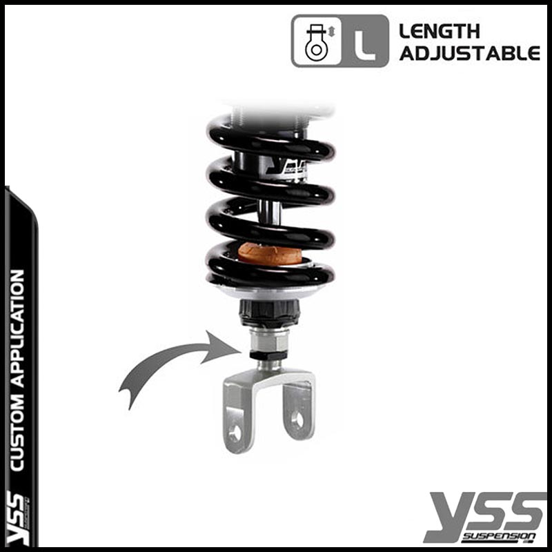 Amortisseur moto YSS MZ456-290TRL ressorts noirs. Blackpines.fr