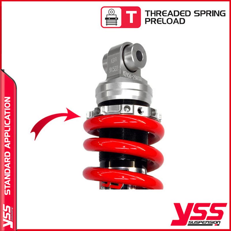 Amortisseur YSS mz456 290trl pour moto Honda CX500 et CX650. Blackpines.fr