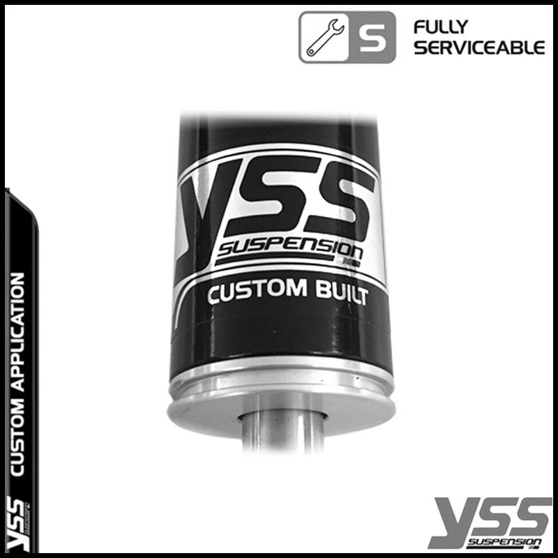 Amortisseurs moto reparables YSS RG362-300TRCL-08-BLK pour Triumph Bonneville T140. Blackpines.fr