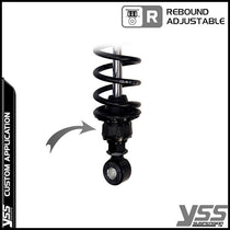 Amortisseurs YSS RG362-315TRCL-05-BLK pour Royal Enfield Bullet et Classic. Blackpines.fr