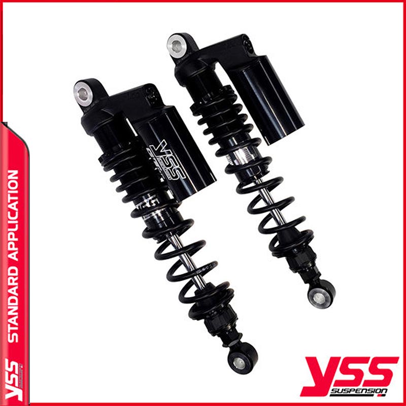 Amortisseurs moto YSS RG362-350TRCL-48-B pour Triumph T120. Blackpines.fr