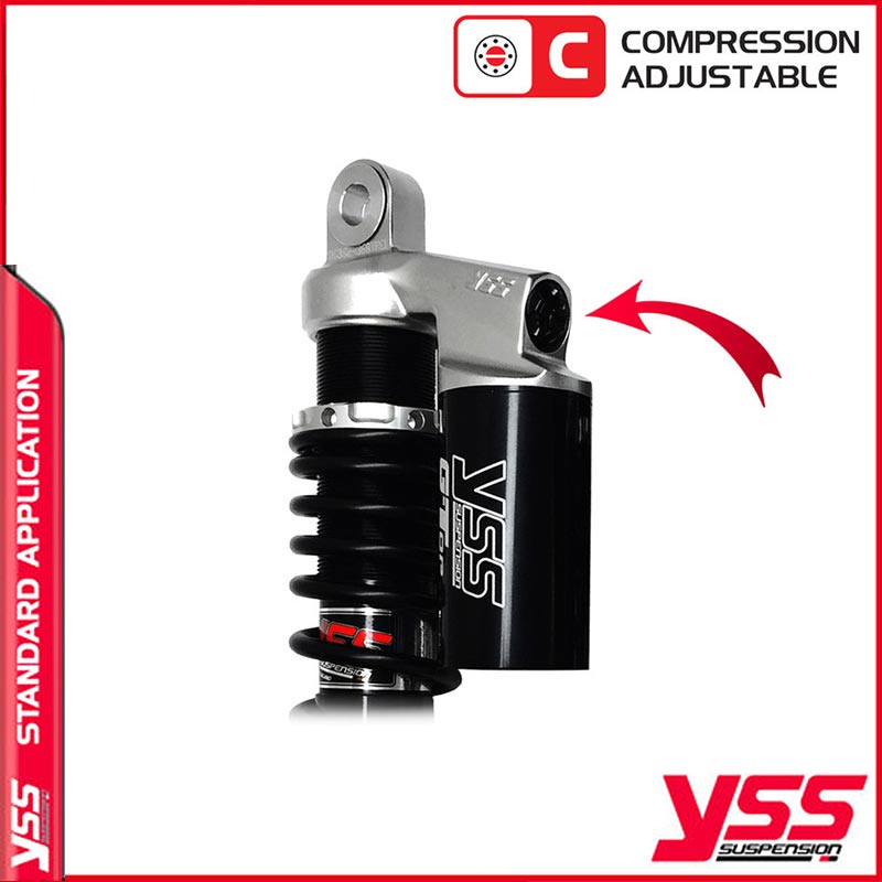 Amortisseurs moto pour Royal Enfield YSS RG362-360TRCL-54-888. Blackpines.fr