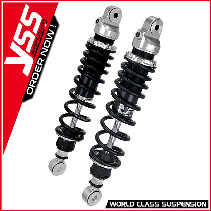 Amortisseurs moto YSS RZ MO 362 TRL ALU pour Honda CX. Blackpines.fr