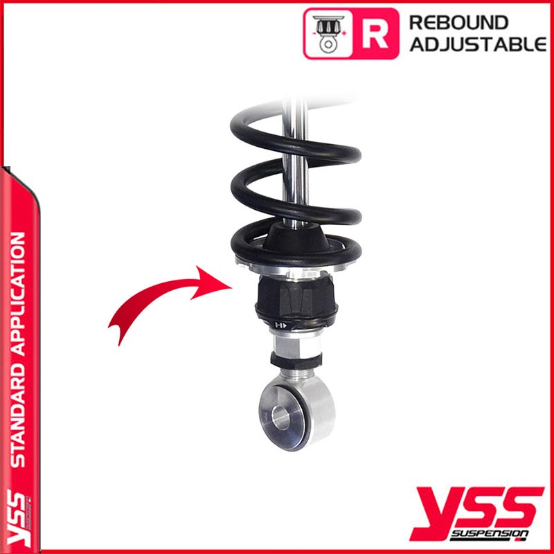 Amortisseurs moto YSS RZ362 320TRL 12 88 pour Triumph 800 America. Blackpines.fr