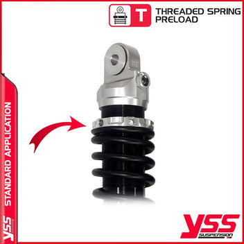 Amortisseurs moto YSS rz362-360trl-54-88 pour Royal Enfield. Blackpines.fr