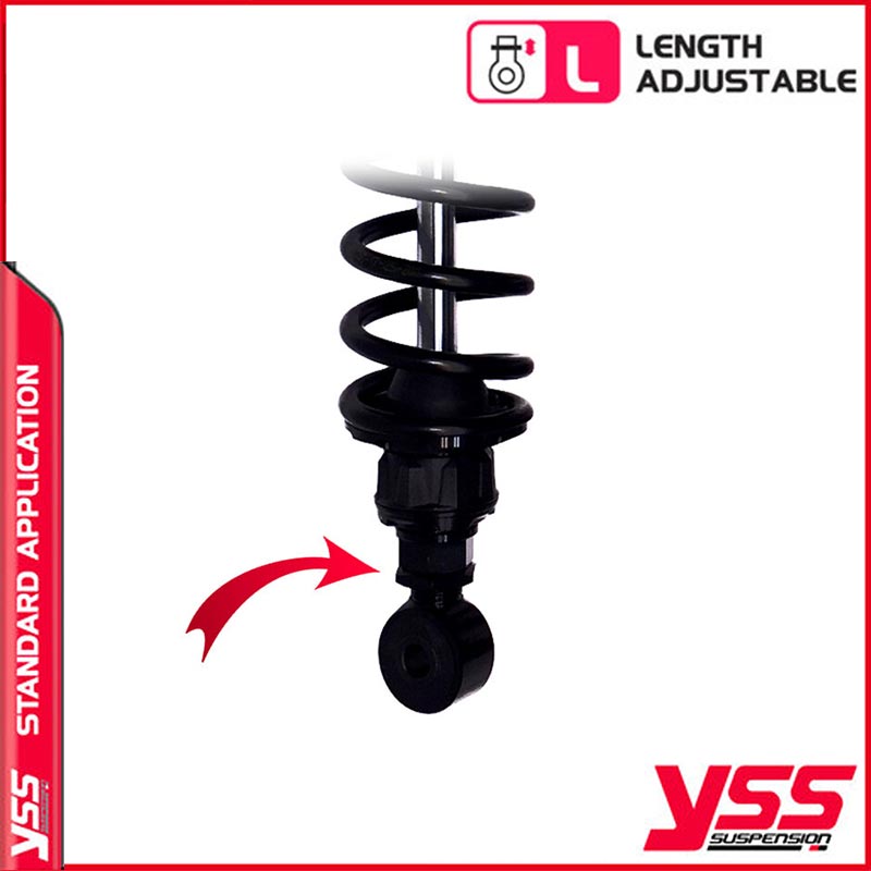 Amortisseurs moto YSS RZ362-390TRL-20-B pour Thruxton 1200. Blackpines.fr