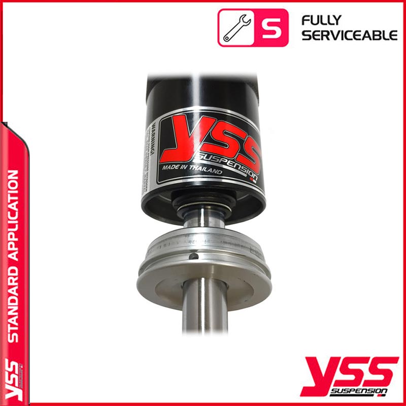 Amortisseurs moto YSS RZ362-390TRL-20-B pour Thruxton 1200. Blackpines.fr