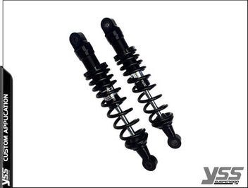 Kit Bobber pour Royal Enfield Meteor Amortisseurs RE-MO-302-T noir. blackpines.fr