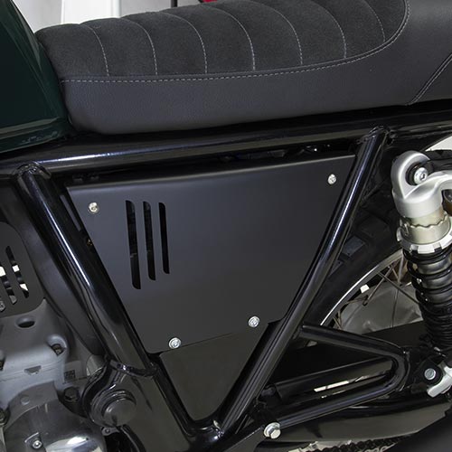 Kit Scrambler de Hedgehog Motorcycles pour Royal Enfield Interceptor. Blackpines.fr