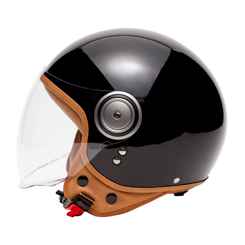 Casque demi jet Marko Elements noir. Blackpines.fr