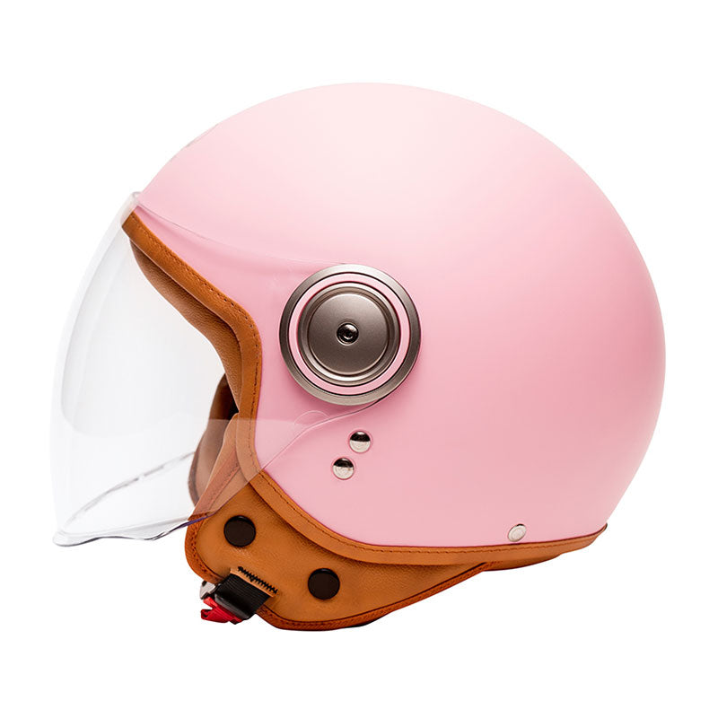 Casque demi jet Marko Elements Pink Mat. Blackpines.fr