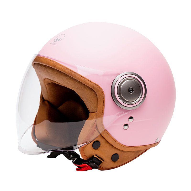 Casque demi jet Marko Elements Pink Mat. Blackpines.fr