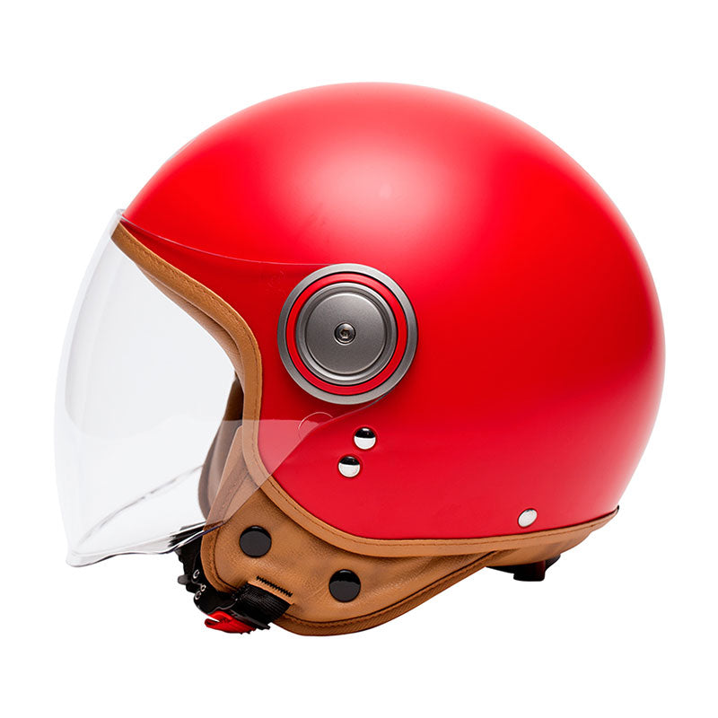 Casque demi jet Marko Elements rouge. Blackpines.fr