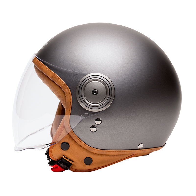 Casque demi jet Marko Elements couleur titanium mat. Blackpines.fr