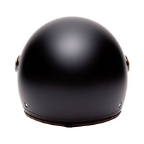 Casque demi jet Marko Grasse Noir Mat marron. Blackpines.fr