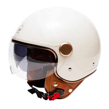 Casque demi jet Marko Grasse creme. Blackpines.fr