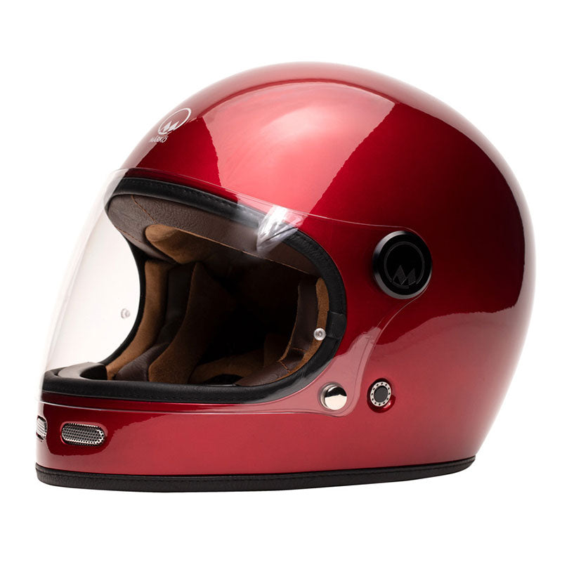 casque integral vintage Marko Full Moon Cherry. Blackpines.fr
