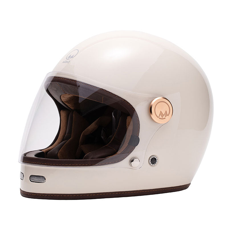 Casque integral Marko Full Moon Creme. Blackpines.fr