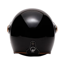 Casque jet moto Marko Boreal Black Gold. Blackpines.fr