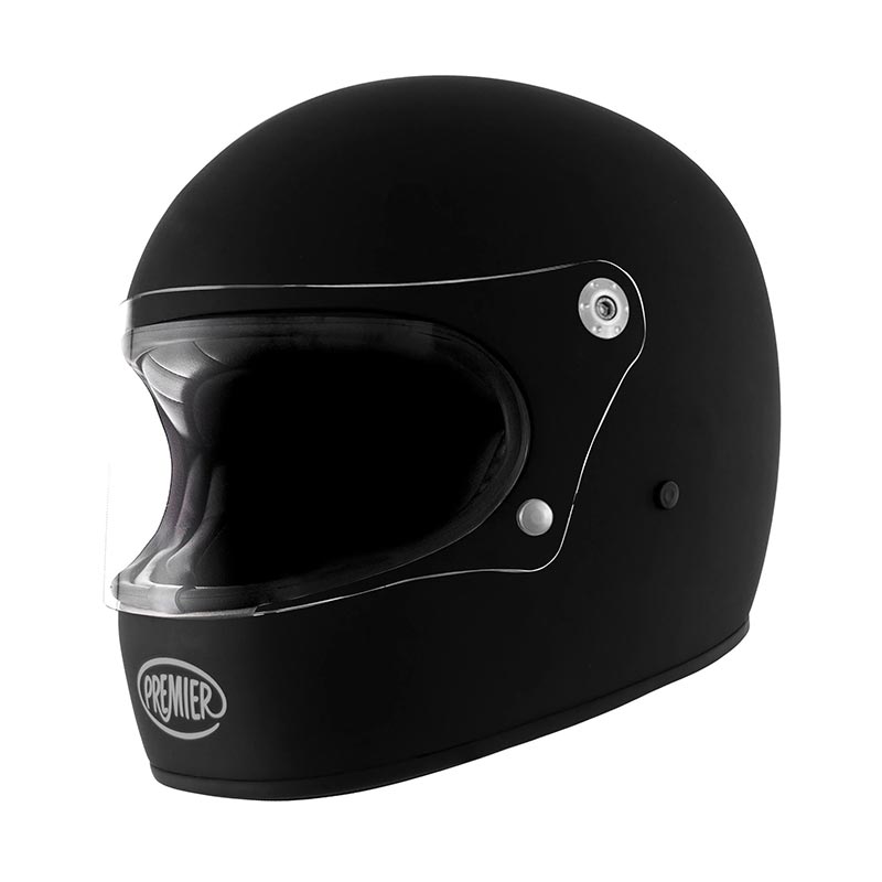 Casque integral noir Premier Trophy U8 U9. Blackpines.fr