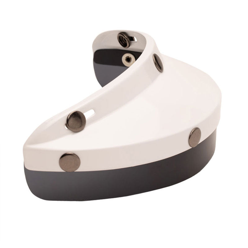 Casquette blanche 3 boutons pressions Auto Peak Marko pour casque moto. Blackpines.fr