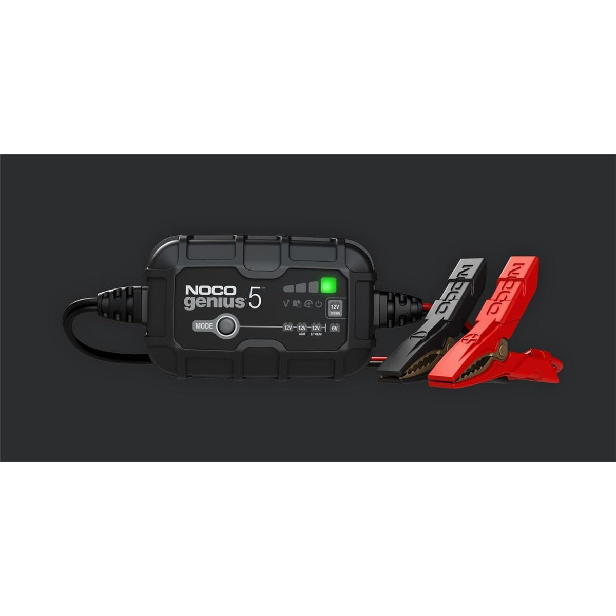 Chargeur batterie 6V & 12V NOCO Genius 5 - charge rapide -blackpines.fr
