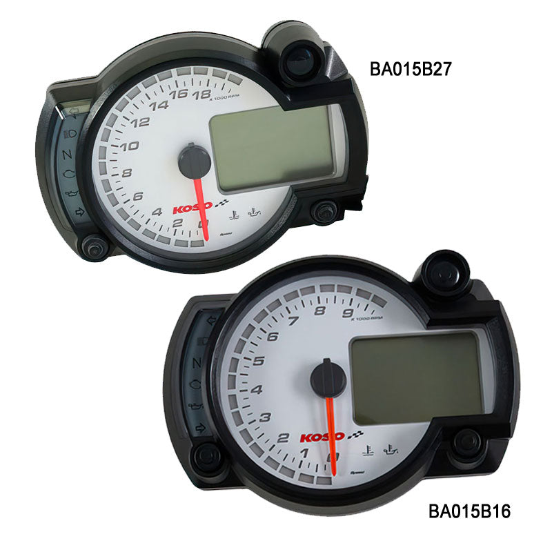 Compteur et Compte-tours Koso RX2N+. Blackpines.fr