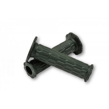 Paire de poignees moto vertes DAYTONA D-AMI 22 mm. Blackpines.fr 